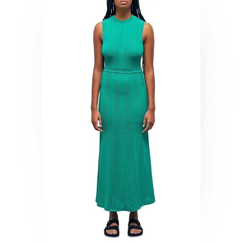 ❌Sold❌ The Kooples $415 Green Net Maxi Dress, Size M